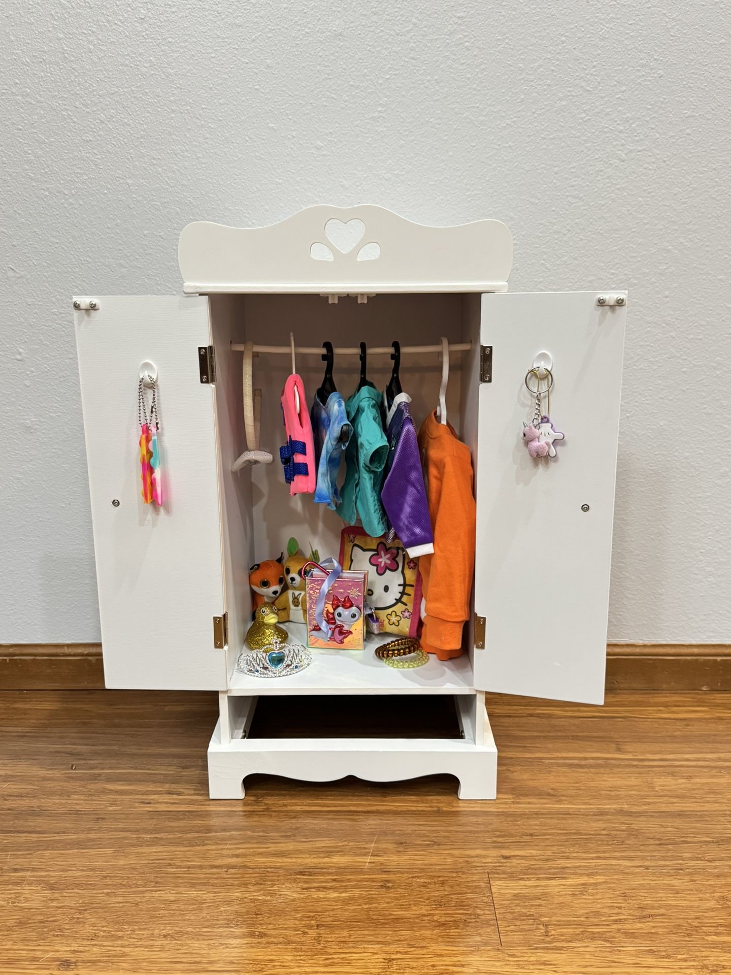 Doll Wardrobe/Closet Storage - Includes Accessories Shown