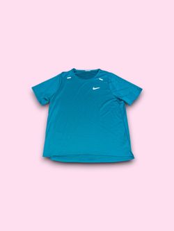 Nike Dri-FIT Running T-Shirt Teal Men's XL Crew Neck Short Sleeve
