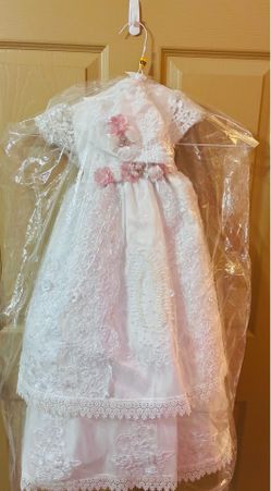 Ropon de bautizo para niña