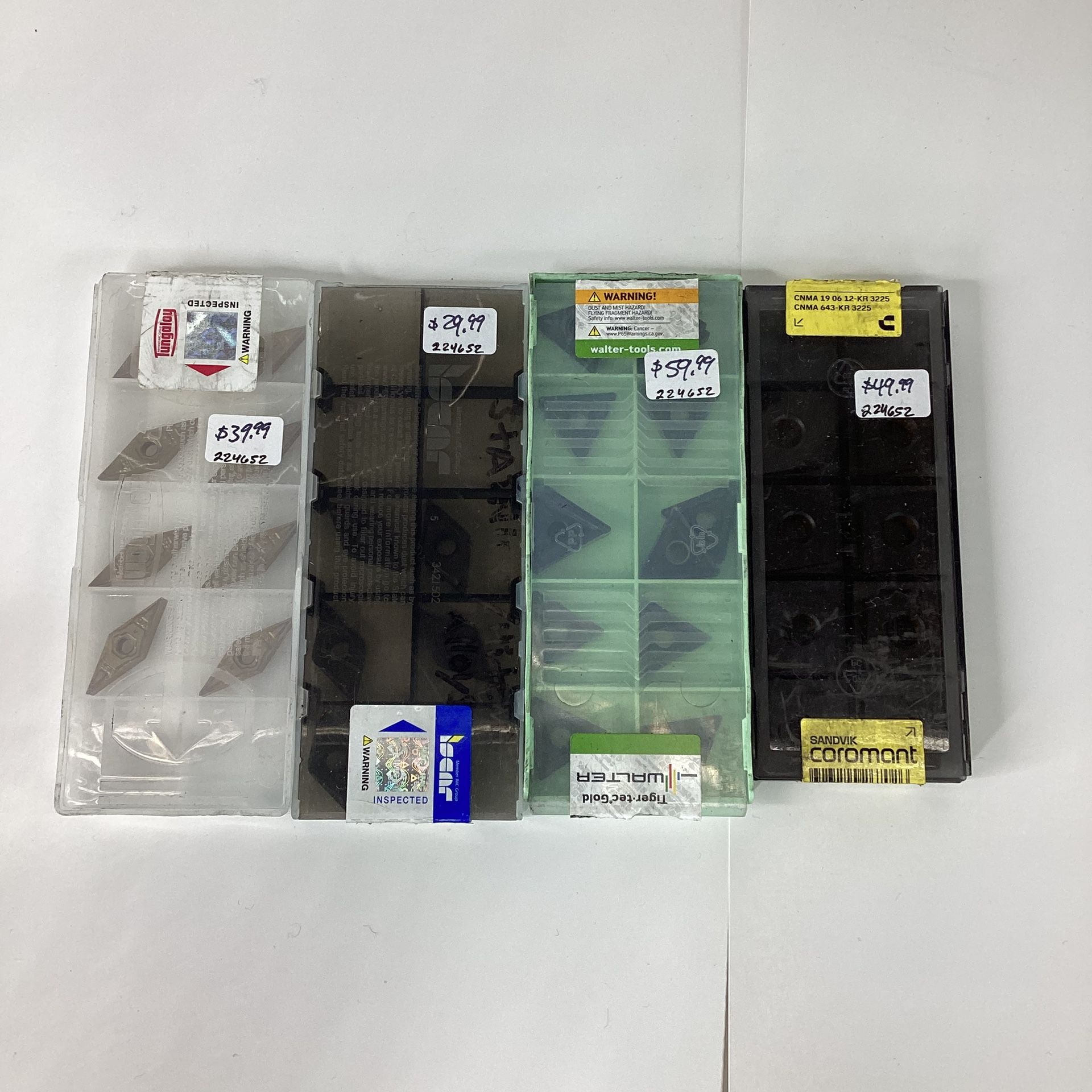 Carbide Indexable Inserts - Priced As Marked - YOU PICK
