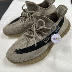 Entrupy Authenticated COA Adidas Yeezy Boost 350 V2 Beige Sneaker Mens Shoes Size 11