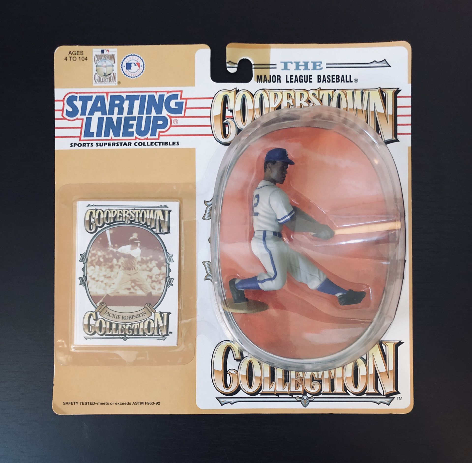 1994 Jackie Robinson Brooklyn Dodgers MLB Baseball Cooperstown Collection SLU Starting Lineup Action Figure - BRAND NEW!