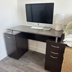 Modern Desk & Filing Cabinet