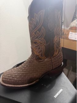 Botas cafés de hombre 8.5 de petatillo boot genuine leather size 8.5  $149