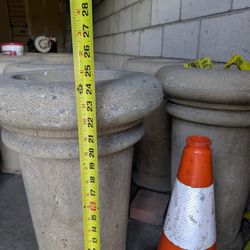 Large Concrete Garden Planter / Architectural Pedestal