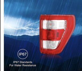 Halogen Tail Light Pickup Rear Lamp Assembly Compatible with 2021 2022 2023 Ford F150 F-150 XL STX w/o Blind Spot Right Passenger Side ML3Z13404E