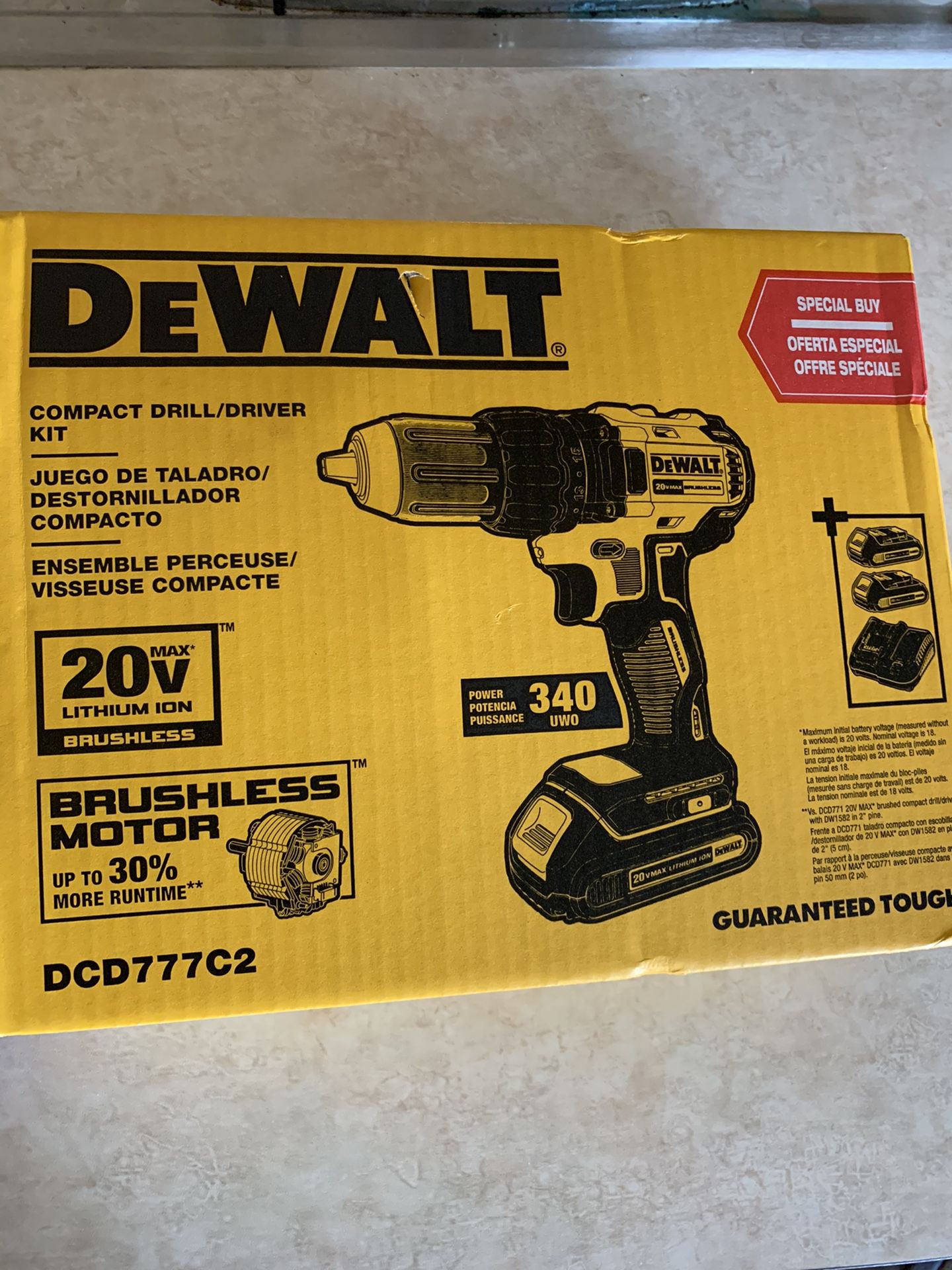 Dewalt compact drill / driver DCD7888C2