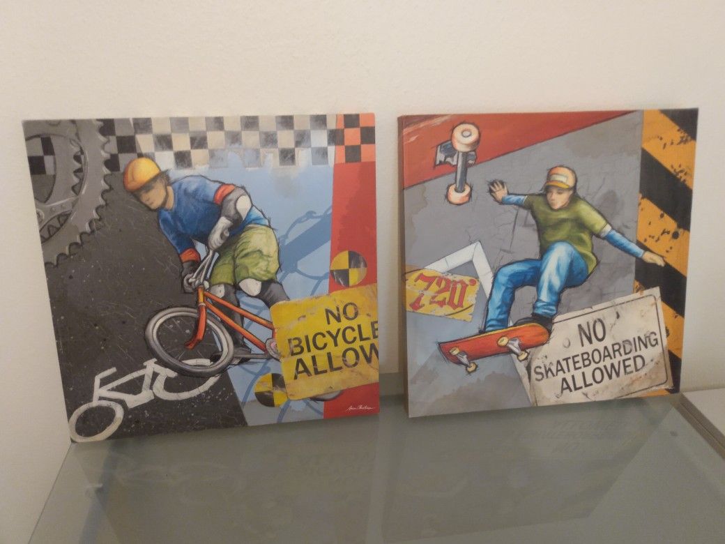 Aaron Christensen Skateboard Artwork Rare Hard To Find Boy's Room