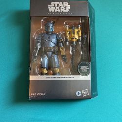 Star Wars Black Series The Mandalorian Carbonized Collection Exclusive Figure Set (Paz Vizsla)