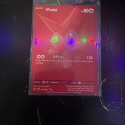 Scarlett And Violet White Flare Victini - Red Rare