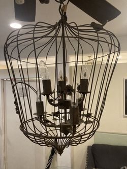 Antique Bird Cage Chandelier (OBO) 