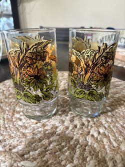 Vintage Glass Tumblers Set