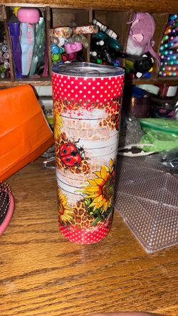 Lady bug sunflower cup