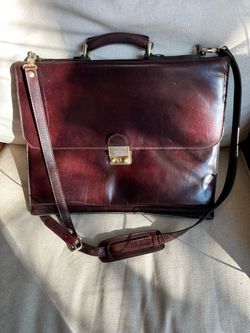 Vintage Bosca leather attaché/ briefcase