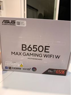 NEVER OPENED* BRAND NEW ASUS B650E MAX GAMING WIFI White