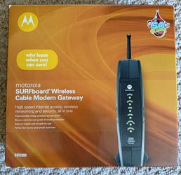 Motorola surfboard wireless cable modern gateway SBG900