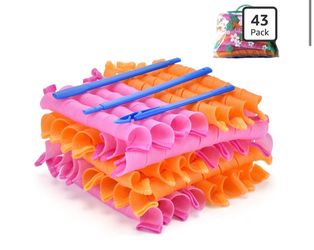 43-Pack Magic Hair Curlers with Styling Hooks