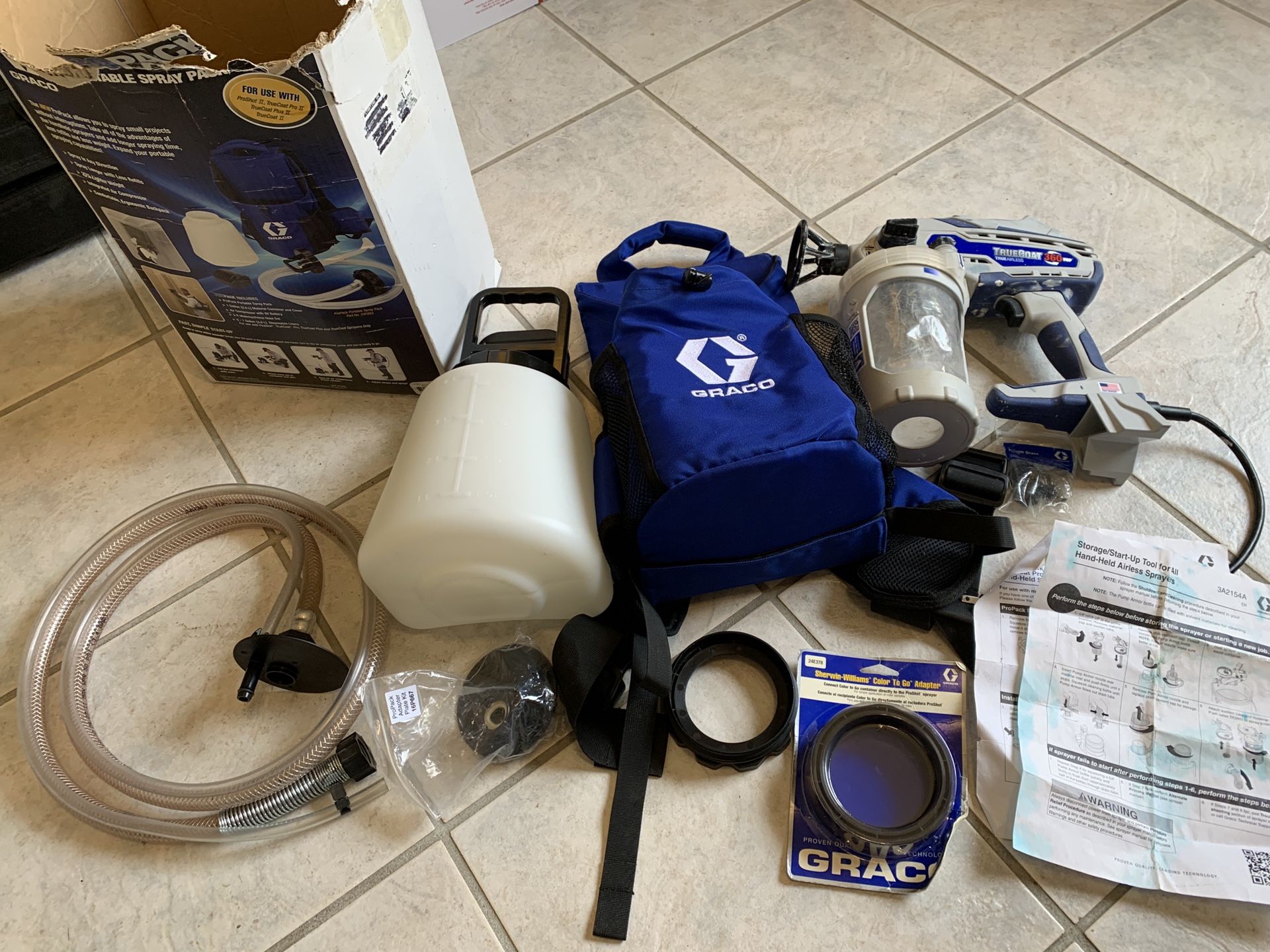 Graco 17D889 True Coat 360 VSP Handheld Pain Sprayer And Pro Pack.
