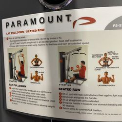 Paramount 53 Lat Pulldown Machine