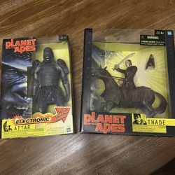 (2) New Vintage Harboro Planet of The Apes action figures Toys