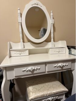 White vanity