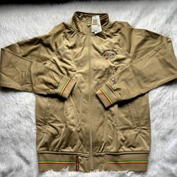 MSRP $90 LRG Lifted Research Group Rastafari Track Jacket Mens Size Small New!