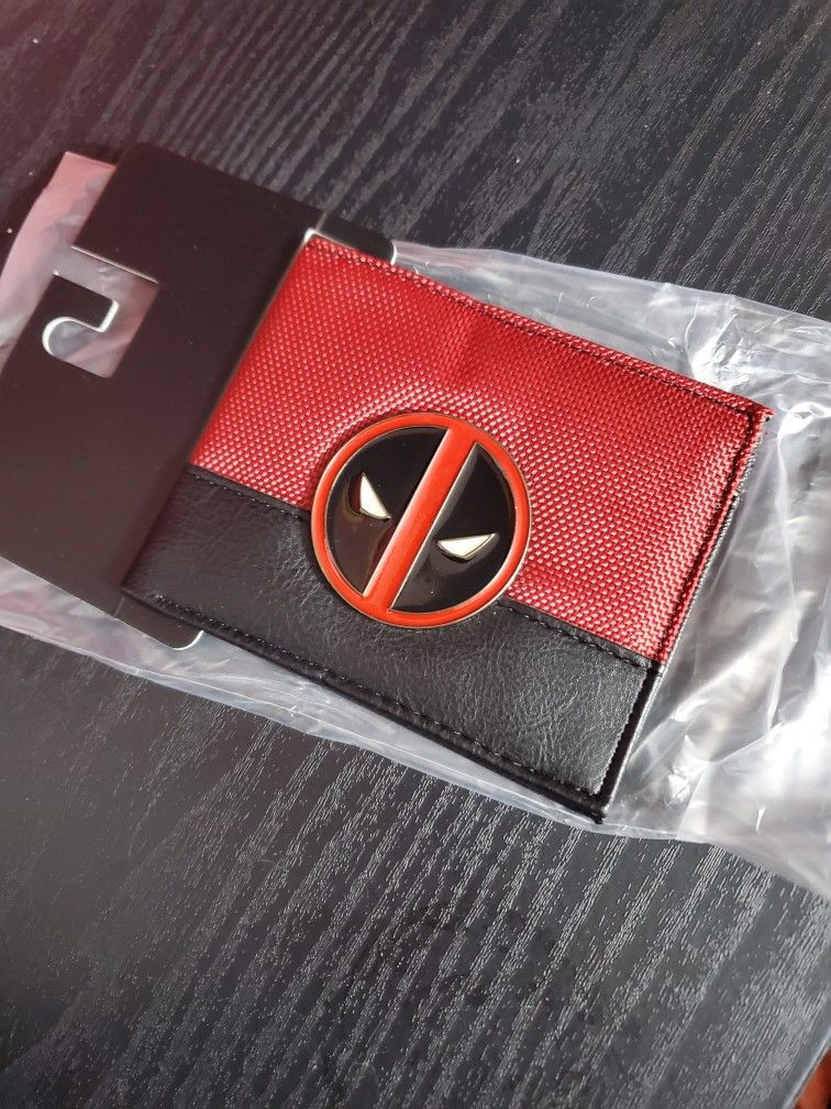 New Marvel Deadpool Wallet Metal Emblem