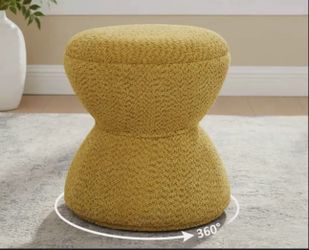 Wrought Studio Kadezha Upholstered Swivel Ottoman