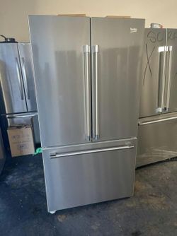 Beko 3-Door French Door Fridge Stainless Steel