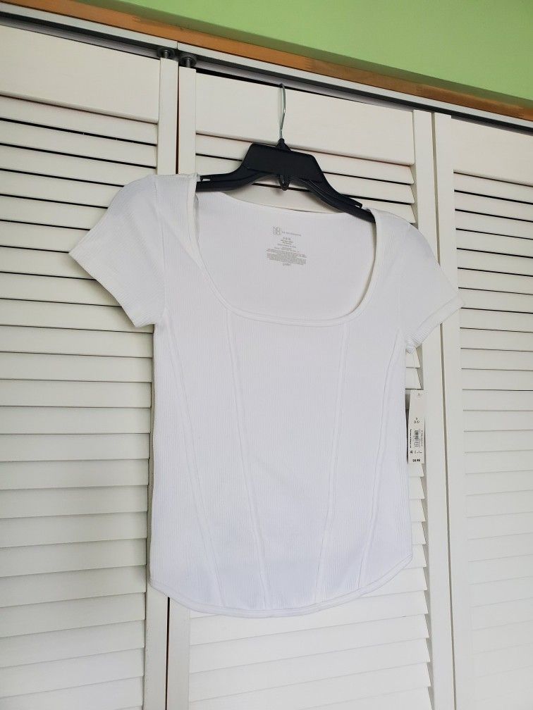 Ribbed Corset Style T-shirt