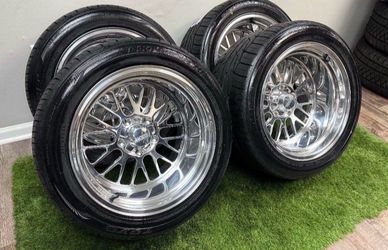 NEW 17x11 American racing billet wheels wrapped in toyo tires. Bolt pattern is 5x5 obs c10 c1500