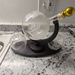 Ship In A Bottle Decanter And Glasses