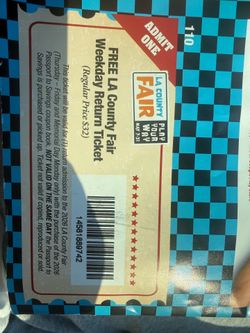 1 la county fair ticket