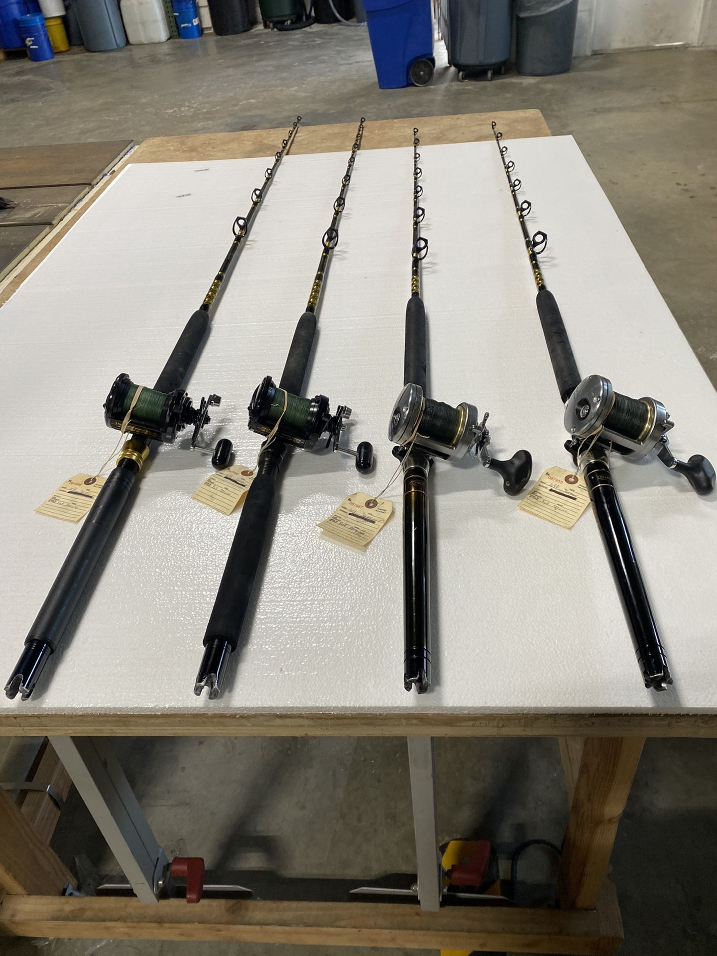 Set Of 4 Trolling/Bottom Fishing Setups 