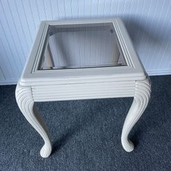 End Table  With Glass Top