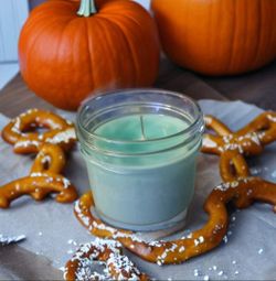 Pumpkin Pretzel Latte Scented Soy Wax Candle