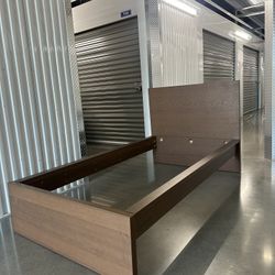 Ikea MALM Bed frame, dark brown veneer Twin Size