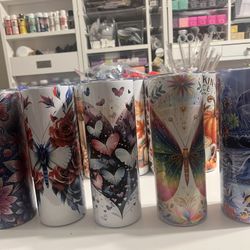 Butterfly Tumblers $25