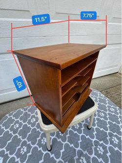 Retro solid wood desktop storage wooden cabinet
