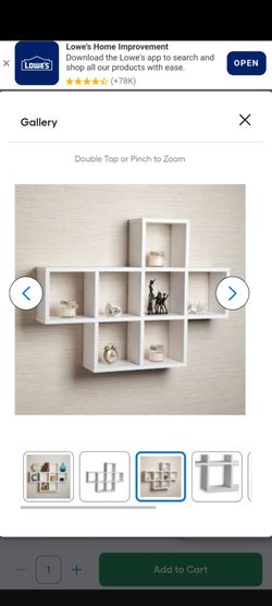 square floating shelf