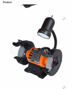 WEN 2.1-Amp 6-Inch Single Speed Bench Grinder with Flexible Work Light, $30