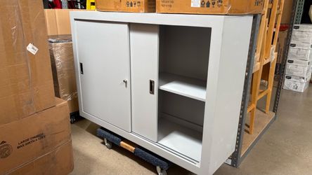 Light Grey Cabinet - Sliding Door