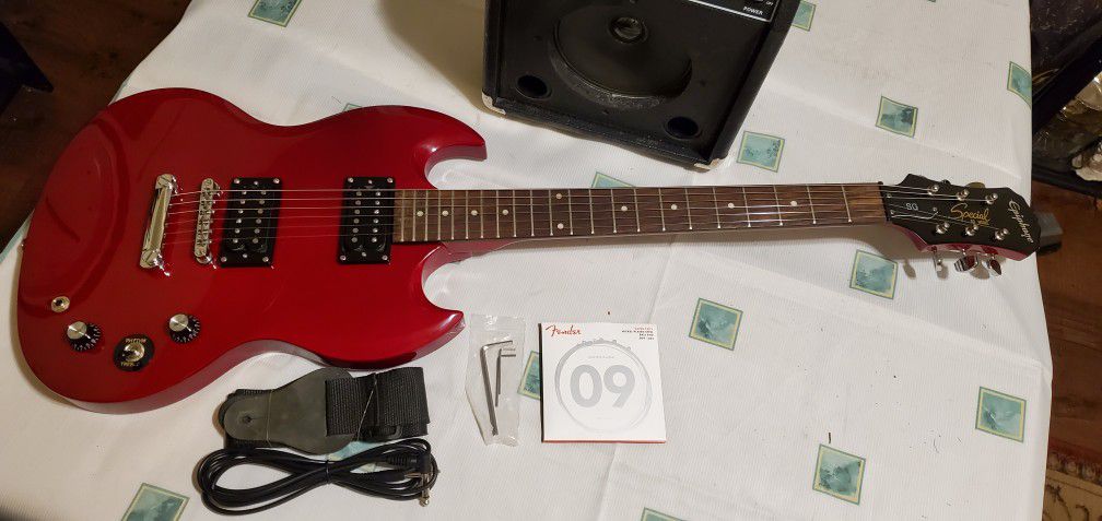 Epiphone SG Special Cherry Red Electric Guitar and Amp - Reduced
