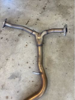 Stock 2025 Subaru WRX exhaust midpipe
