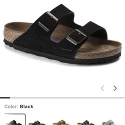 Arizona Soft Footbed Suede Leather Sandals