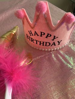 Birthday Crown and Unicorn Horn with Ears
