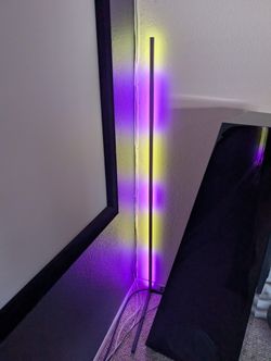 Multicolored Interchanging Floor Lamp w/Remote (4 Total)