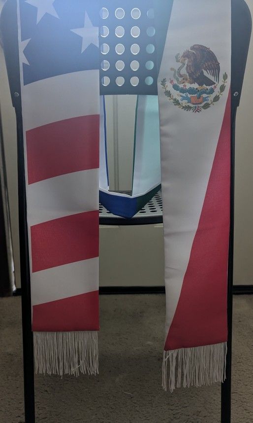 Mexican/American Graduation Stole