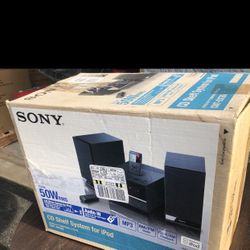 Sony CMT-BX20i Micro H-iFi Shelf System CD Player Radio iPod Dock Remote