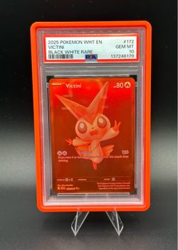 Pokemon Victini Full Art Black White Rare White Flare #172 PSA 10 Gem Mint